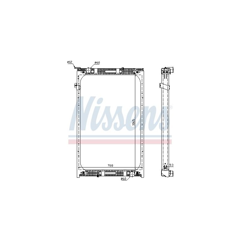 NISSENS Radiaator,mootorijahutus 67171