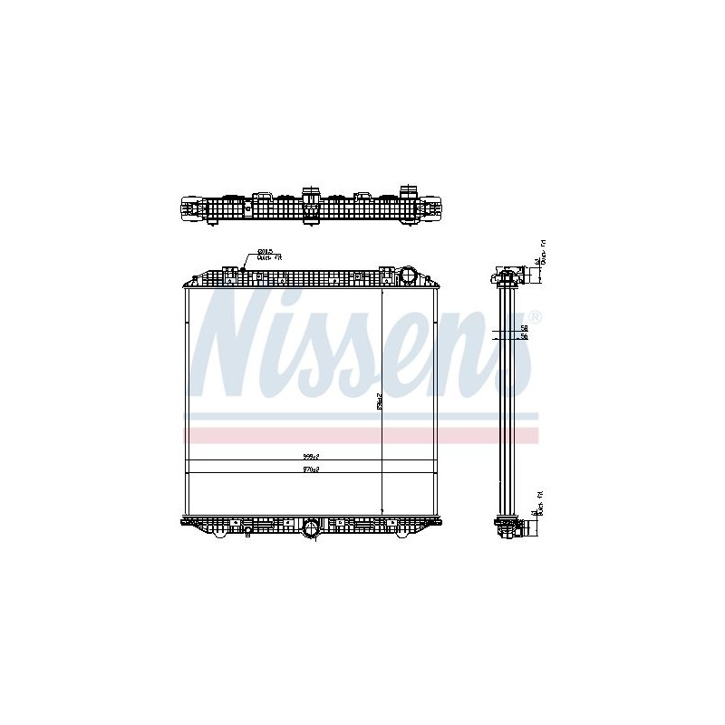 NISSENS Radiaator,mootorijahutus 671750