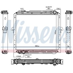 NISSENS Radiaator,mootorijahutus 67178