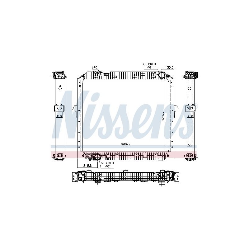 NISSENS Radiaator,mootorijahutus 67178