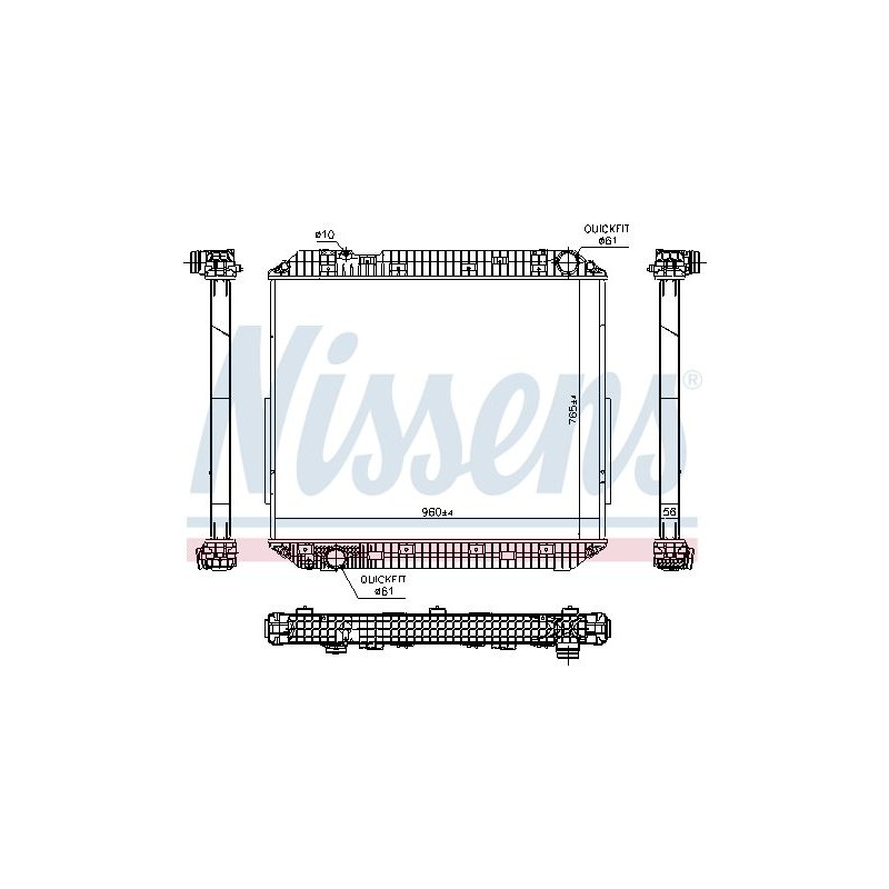 NISSENS Radiaator,mootorijahutus 671780