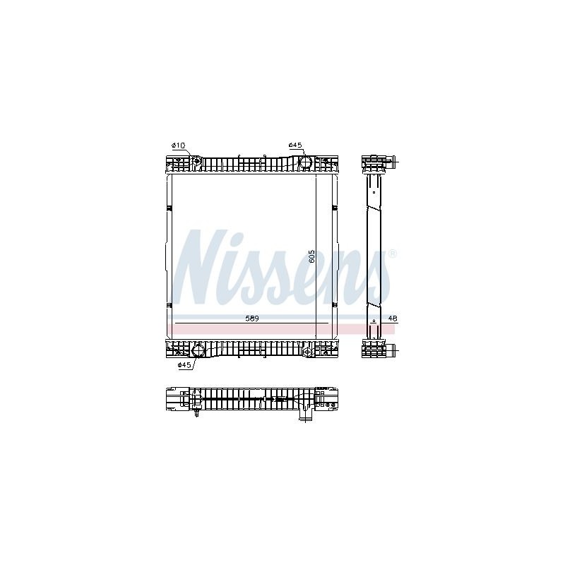 NISSENS Radiaator,mootorijahutus 67184