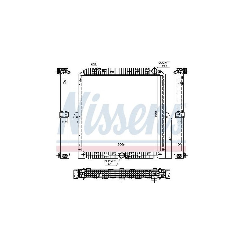 NISSENS Radiaator,mootorijahutus 67192