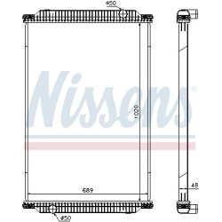 NISSENS Radiaator,mootorijahutus 67196
