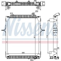 NISSENS Radiaator,mootorijahutus 67206