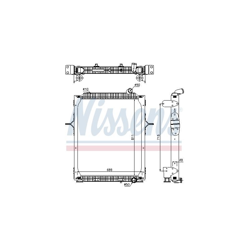 NISSENS Radiaator,mootorijahutus 67206