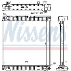 NISSENS Radiaator,mootorijahutus 67224A