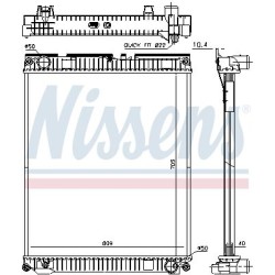 NISSENS Radiaator,mootorijahutus 67227