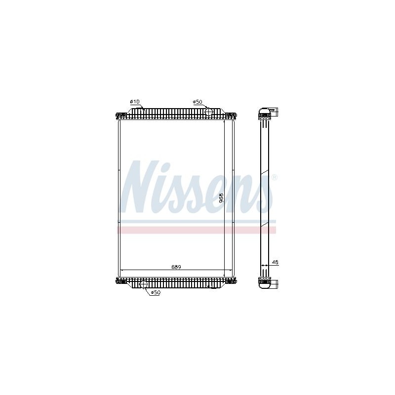 NISSENS Radiaator,mootorijahutus 672440
