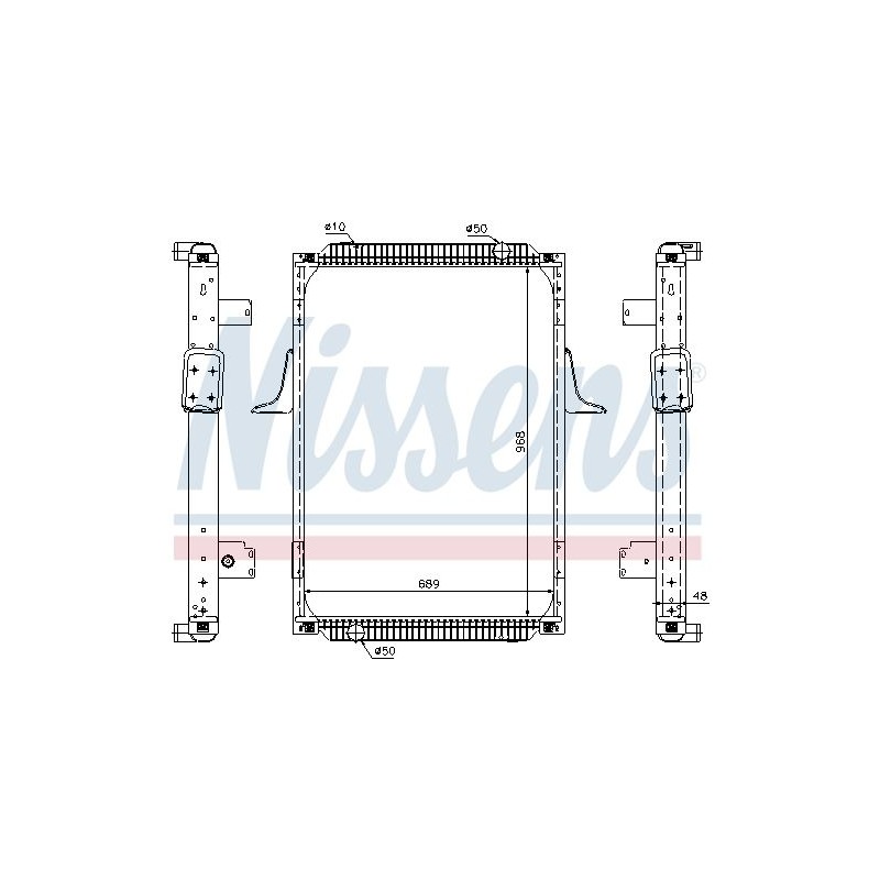 NISSENS Radiaator,mootorijahutus 67244A