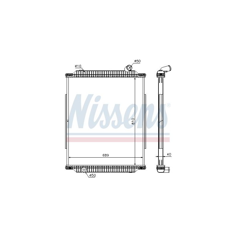 NISSENS Radiaator,mootorijahutus 672450