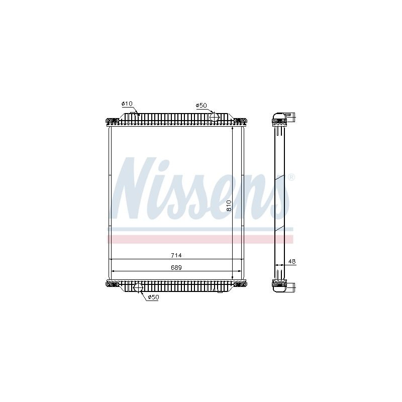 NISSENS Radiaator,mootorijahutus 672570