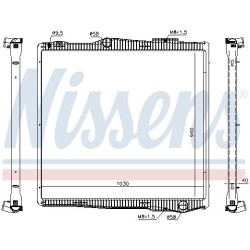 NISSENS Radiaator,mootorijahutus 67290