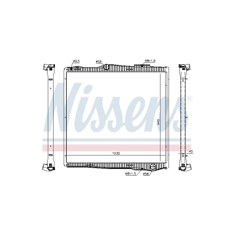 NISSENS Radiaator,mootorijahutus 67290