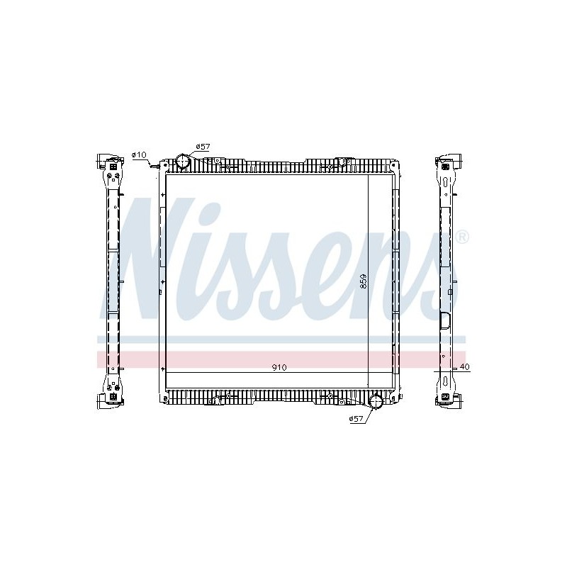NISSENS Radiaator,mootorijahutus 67292