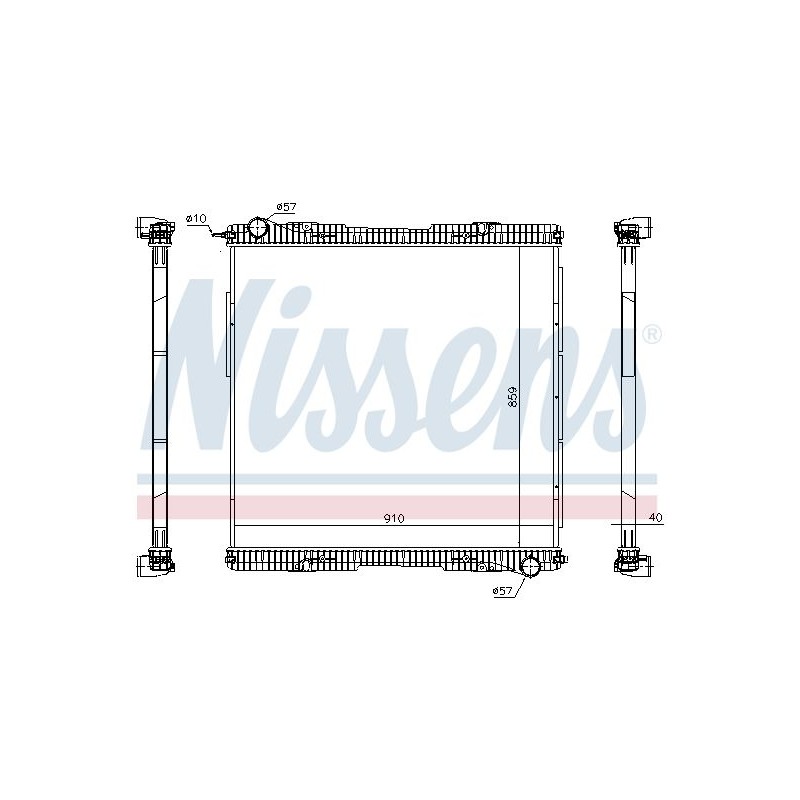 NISSENS Radiaator,mootorijahutus 672920