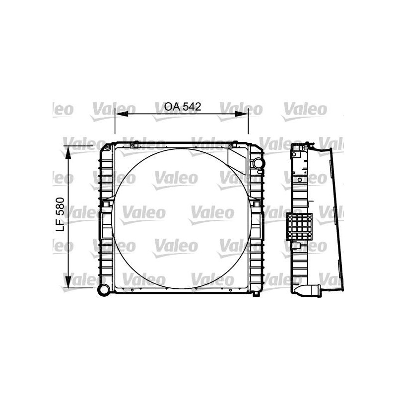 VALEO Radiaator,mootorijahutus 731534