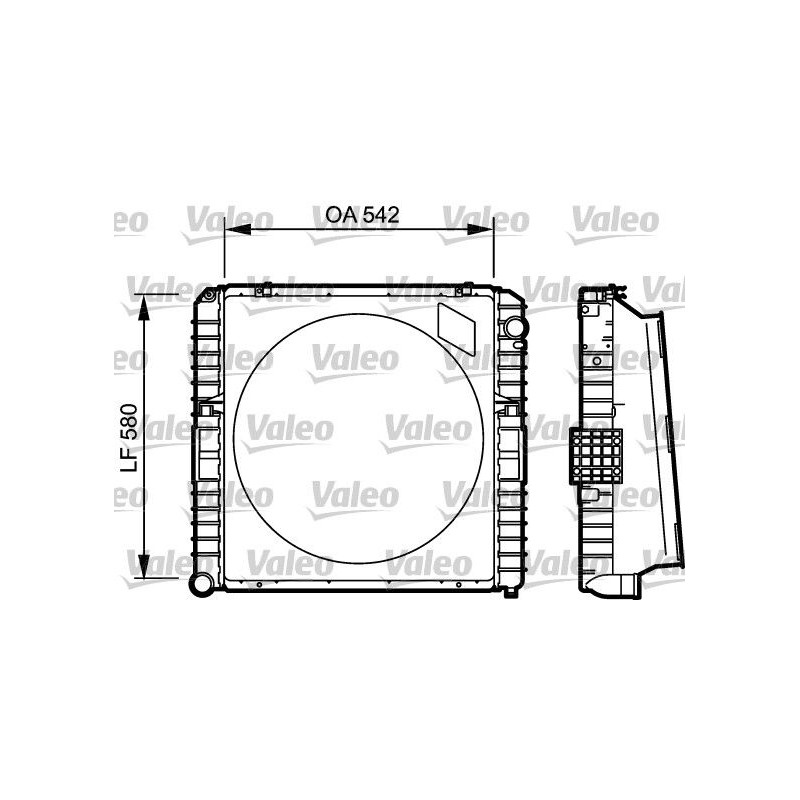VALEO Radiaator,mootorijahutus 731535