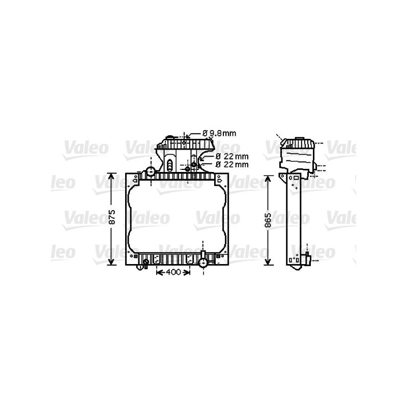 VALEO Radiaator,mootorijahutus 733428