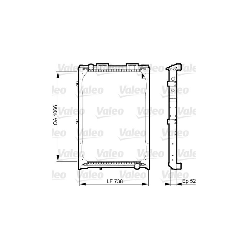 VALEO Radiaator,mootorijahutus 733529