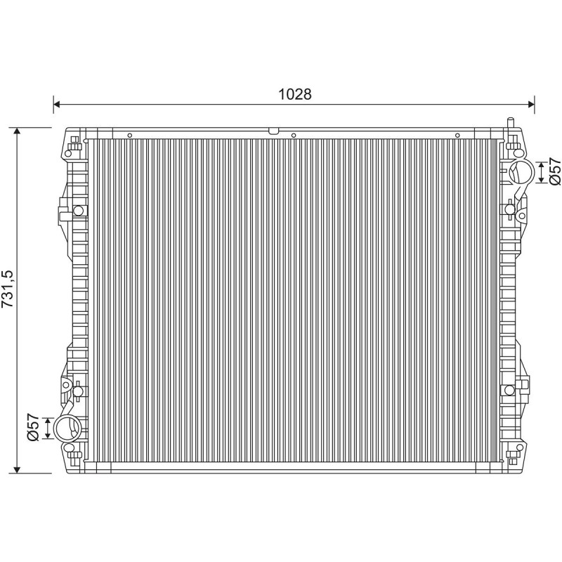 VALEO Radiaator,mootorijahutus 733546