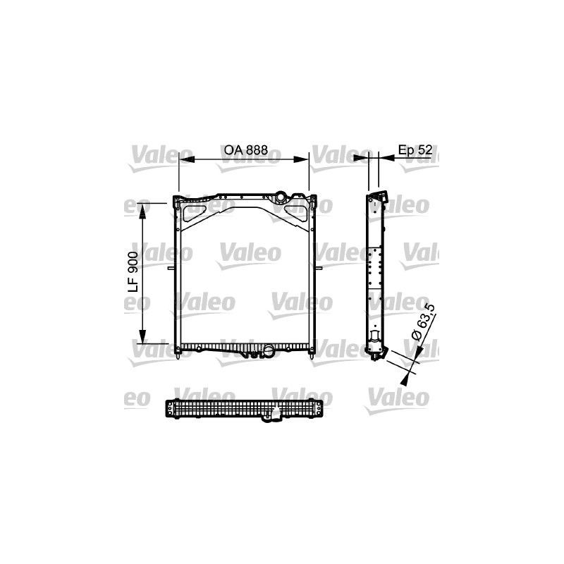 VALEO Radiaator,mootorijahutus 734300