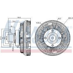 NISSENS Sidur, radiaatoriventilaator 86039