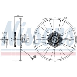 NISSENS Sidur, radiaatoriventilaator 86216