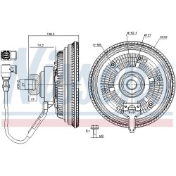NISSENS Sidur, radiaatoriventilaator 86237