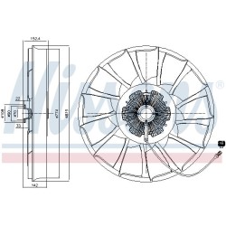 NISSENS Sidur, radiaatoriventilaator 86240