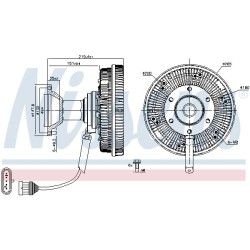NISSENS Sidur, radiaatoriventilaator 86242