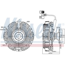 NISSENS Sidur, radiaatoriventilaator 86248