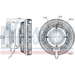 NISSENS Sidur, radiaatoriventilaator 86250