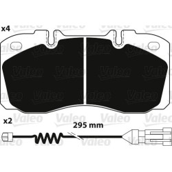 VALEO Piduriklotsi komplekt,ketaspidur 882234