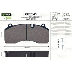 VALEO Piduriklotsi komplekt,ketaspidur 882249