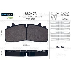 VALEO Piduriklotsi komplekt,ketaspidur 882478