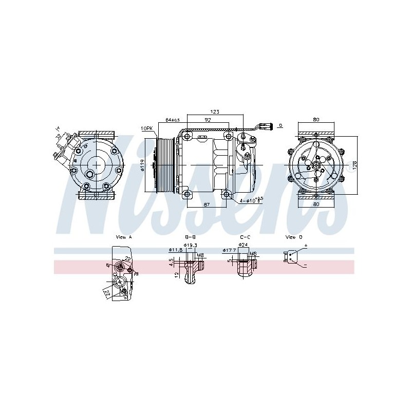 NISSENS Kompressor,kliimaseade 890945