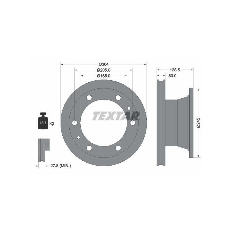 TEXTAR Piduriketas 93084800