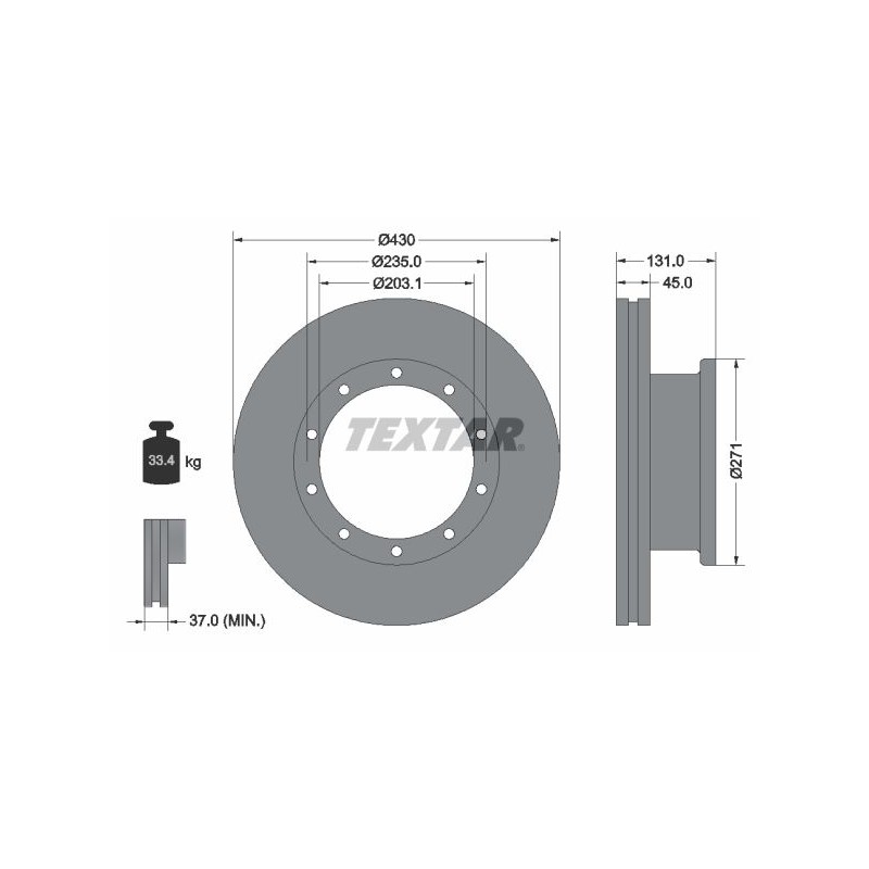 TEXTAR Piduriketas 93086800