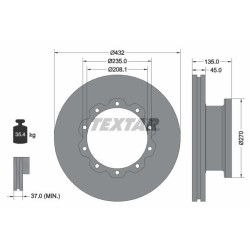 TEXTAR Piduriketas 93087000