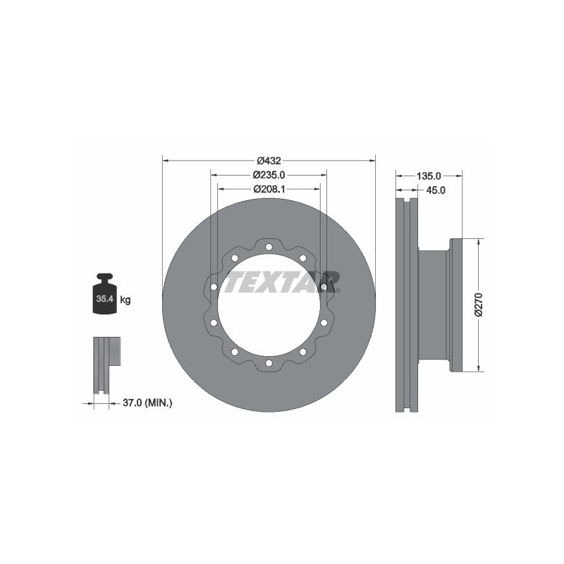 TEXTAR Piduriketas 93087000