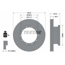 TEXTAR Piduriketas 93087900