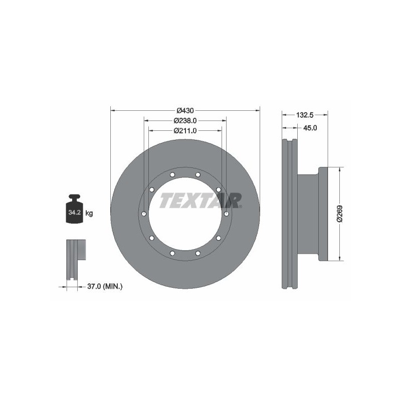 TEXTAR Piduriketas 93087900