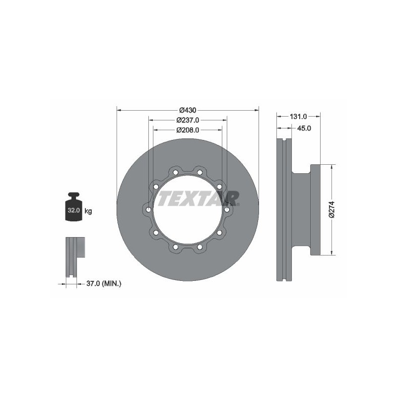 TEXTAR Piduriketas 93088300