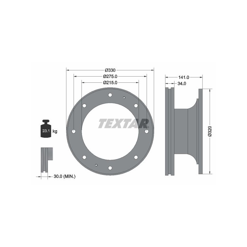 TEXTAR Piduriketas 93127400