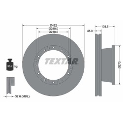 TEXTAR Piduriketas 93142900