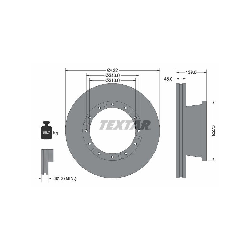 TEXTAR Piduriketas 93142900