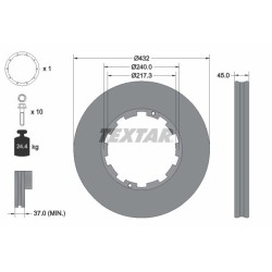 TEXTAR Piduriketas 93145611