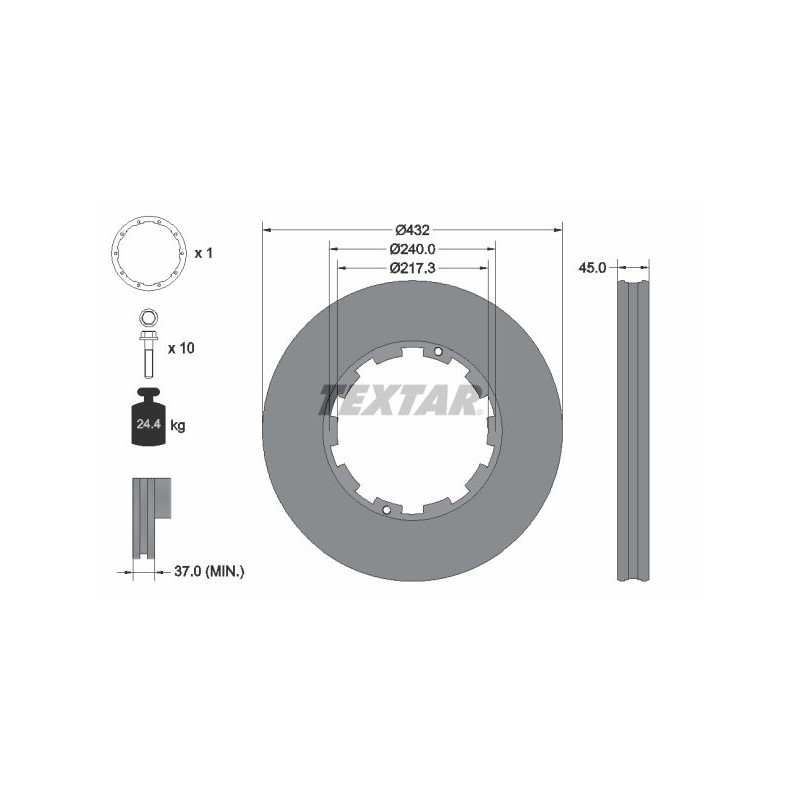 TEXTAR Piduriketas 93145611