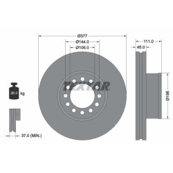 TEXTAR Piduriketas 93191200